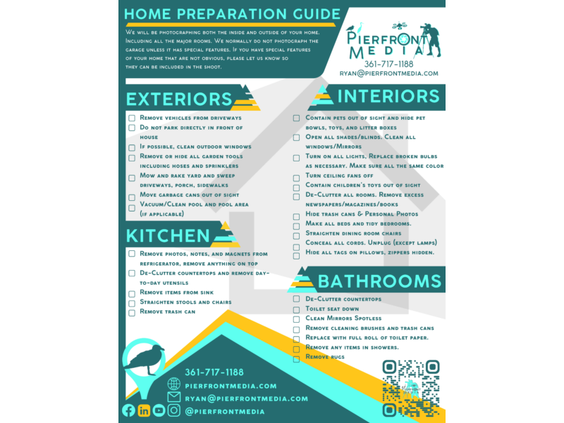 Pierfront Media Home Preparation Guide